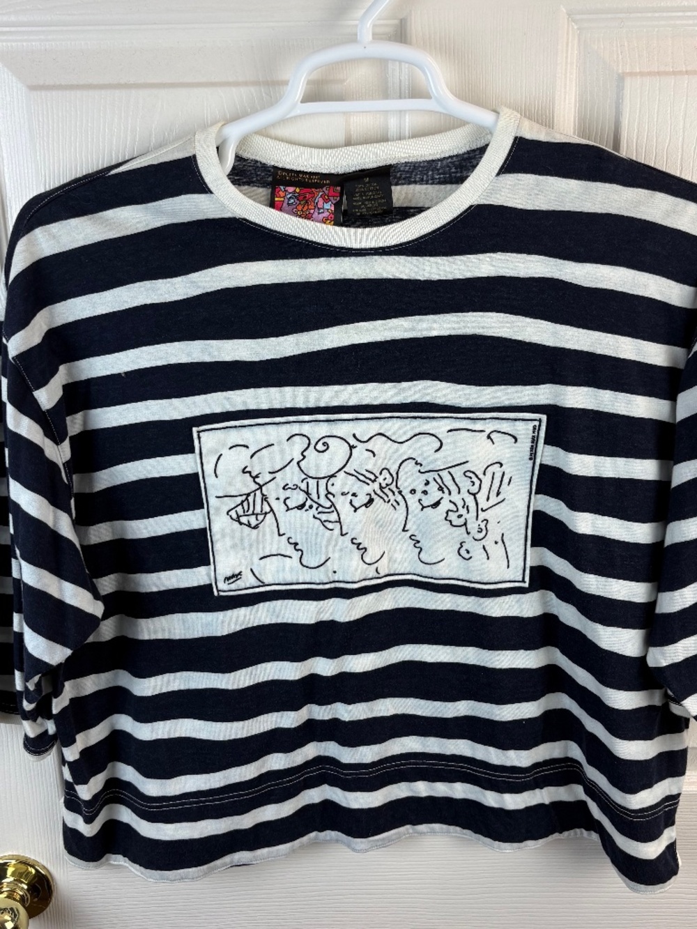 Vintage Peter Max Neo Striped Top